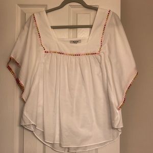 Madewell Linen White Top
